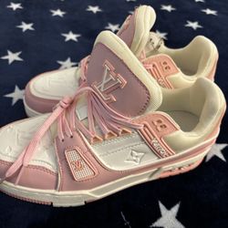 Pink Sneakers Size 7
