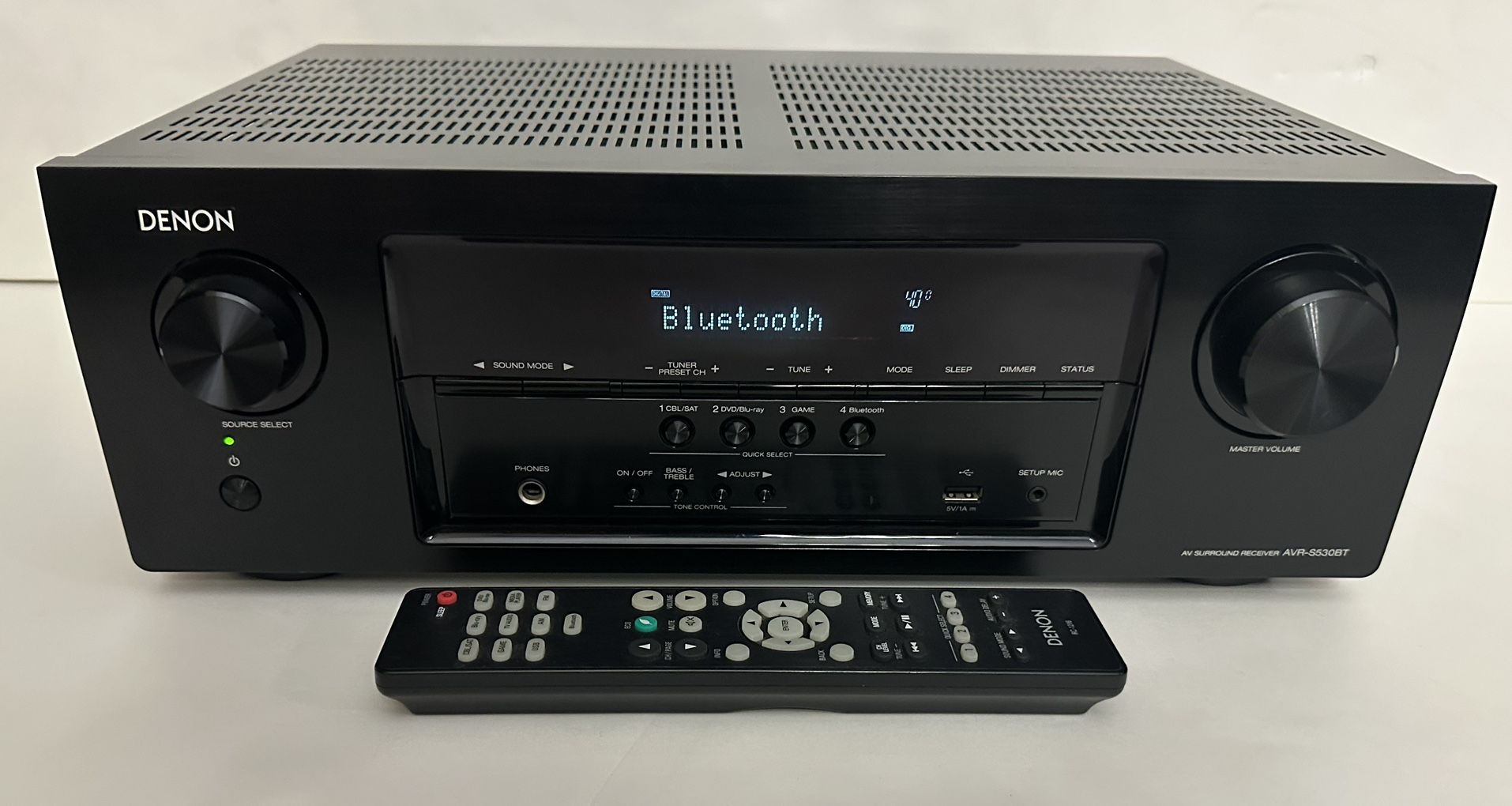 Denon 5.2-Channel Receiver HDMI ARC 4K Wireless π Bluetooth Home Theater Surround Sound System