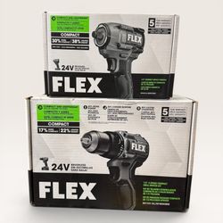 Flex 24V power tools drill impact wrench circular saw jigsaw combos