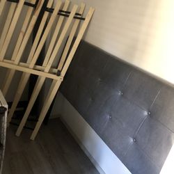 Bed Frame And Tall Dresser 