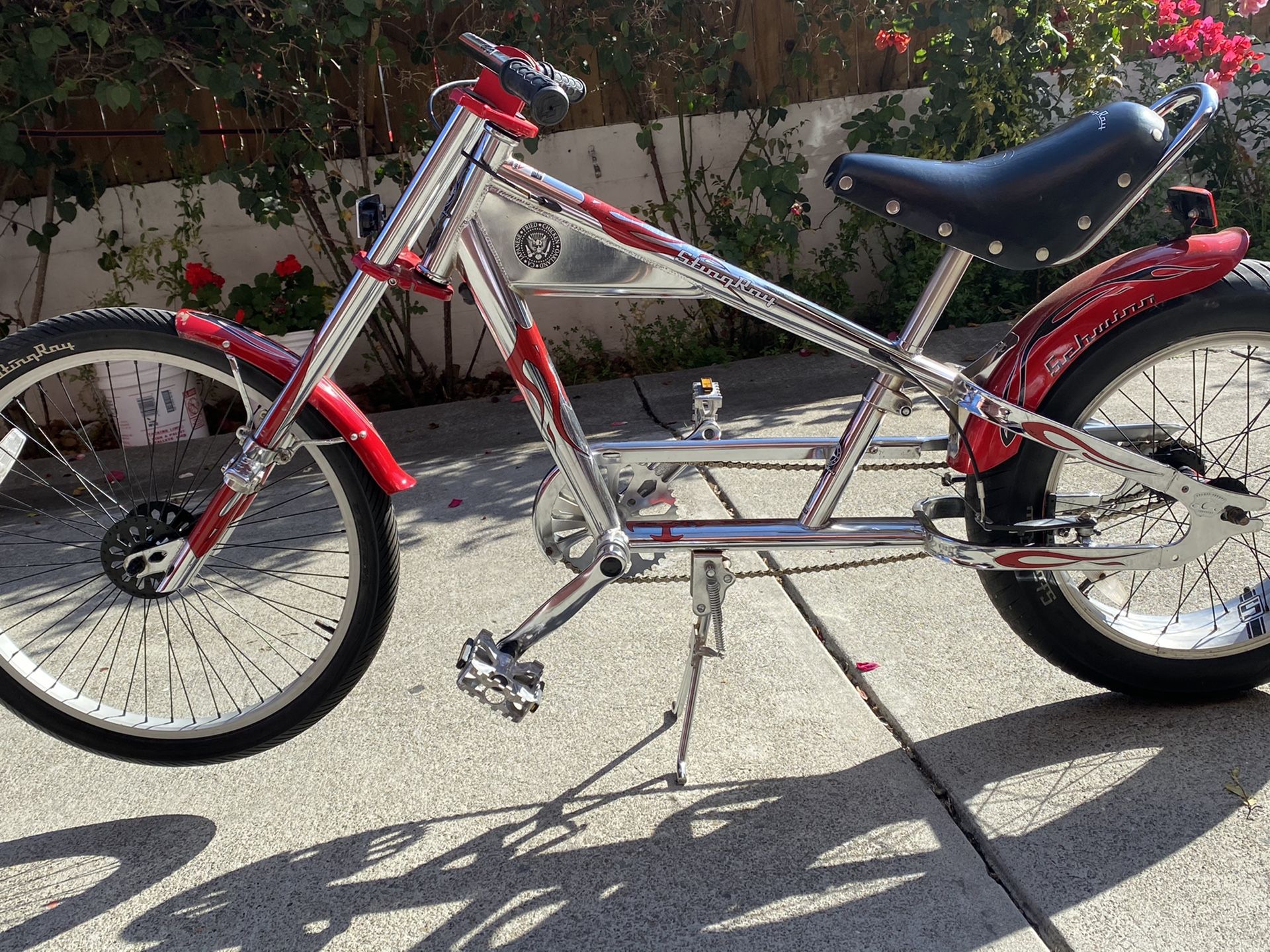 Schwinn Stingray red chopper fatboy bicycle