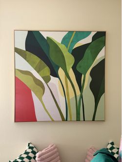 Framed Spring Plant Canvas