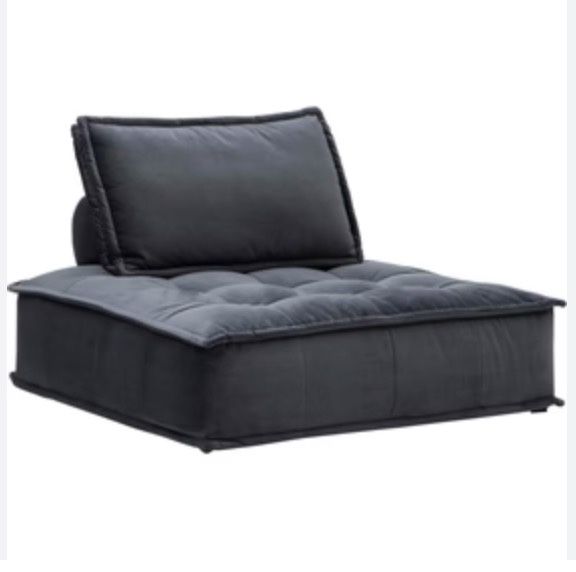🛋️ Designer-Inspired Modular Club Chairs (Set of 2) – Deep Navy Tufted – $250