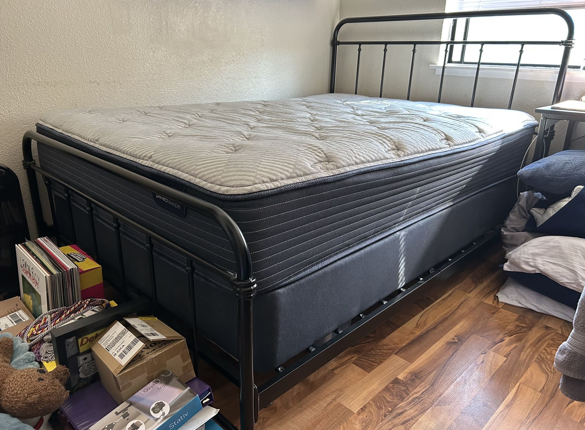 Full Bed Set - Bed-frame, Mattress, Box Spring