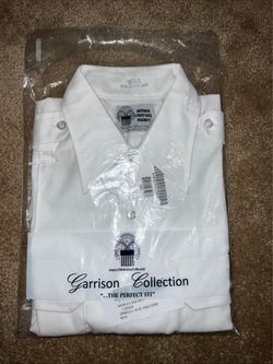 DLA Garrison Collection Men's Short Sleeve White Shirt 16½ A