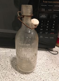 Antique magnesium bottle