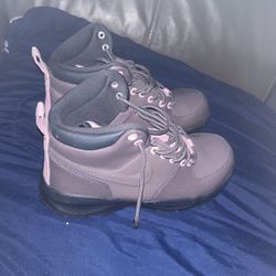 Pink And Brown Nike Boots