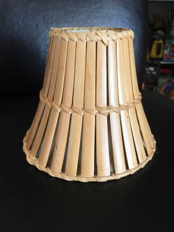 Small wicker lampshade