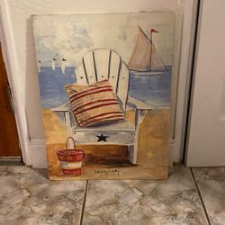 Hand Painted Beach Painting