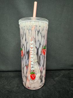 Starbucks Strawberry Glass