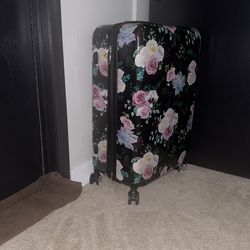 Flower Themed Medium Suitcase