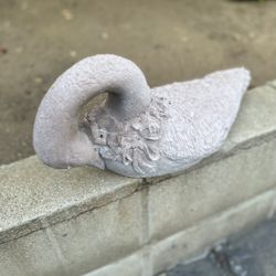 Pretty In Pink Cement Geese 