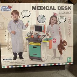 Little Actress Medical Desk Play Set, YY6024, Doctor Medical Station Set 3+ Years - 48 x 41 x 12 cm