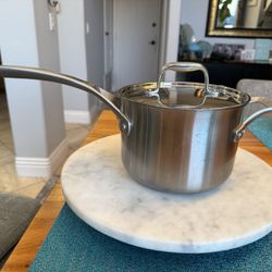 New 3 qt AccuCore Stainless Steel Calphalon Sauce Pan.