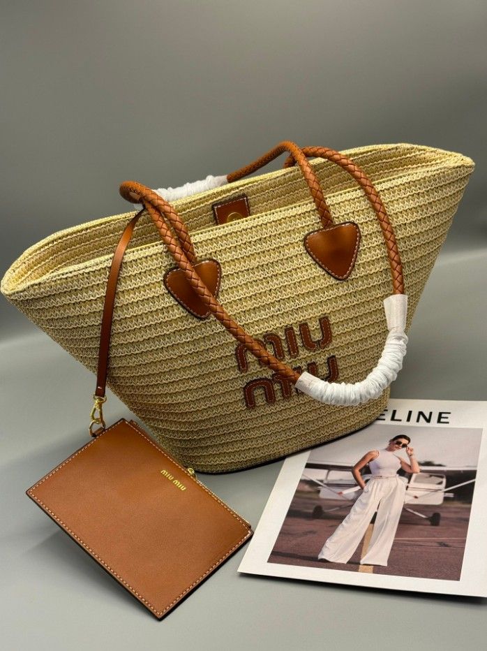 miumiu summer straw bag