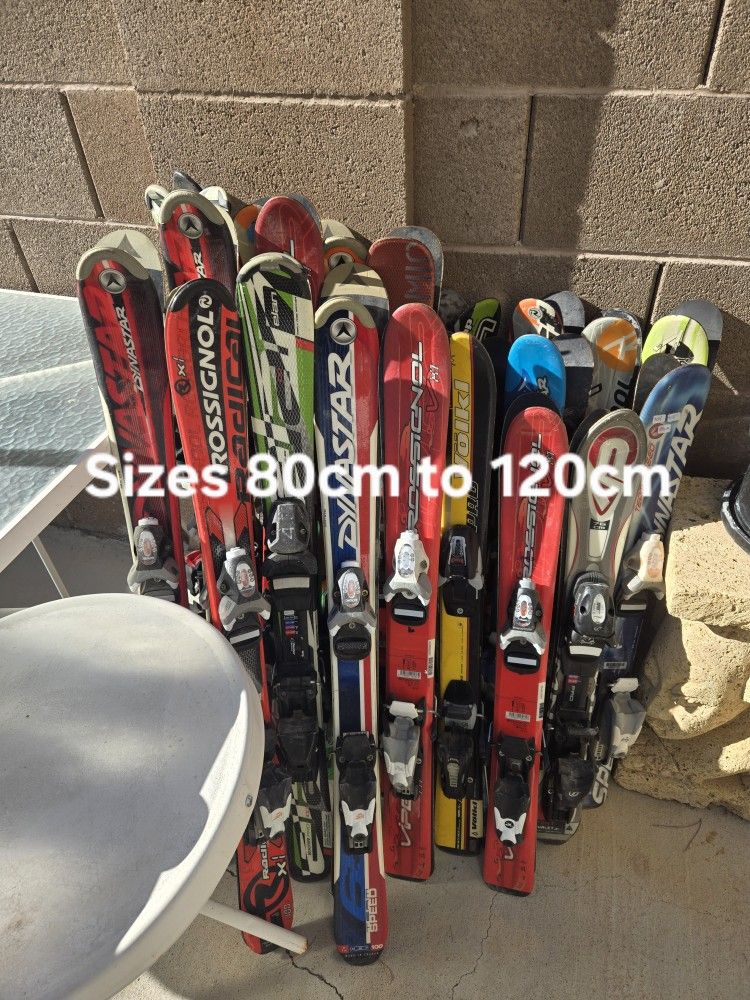 Kids Snow Skis and Ski Boots All Sizes