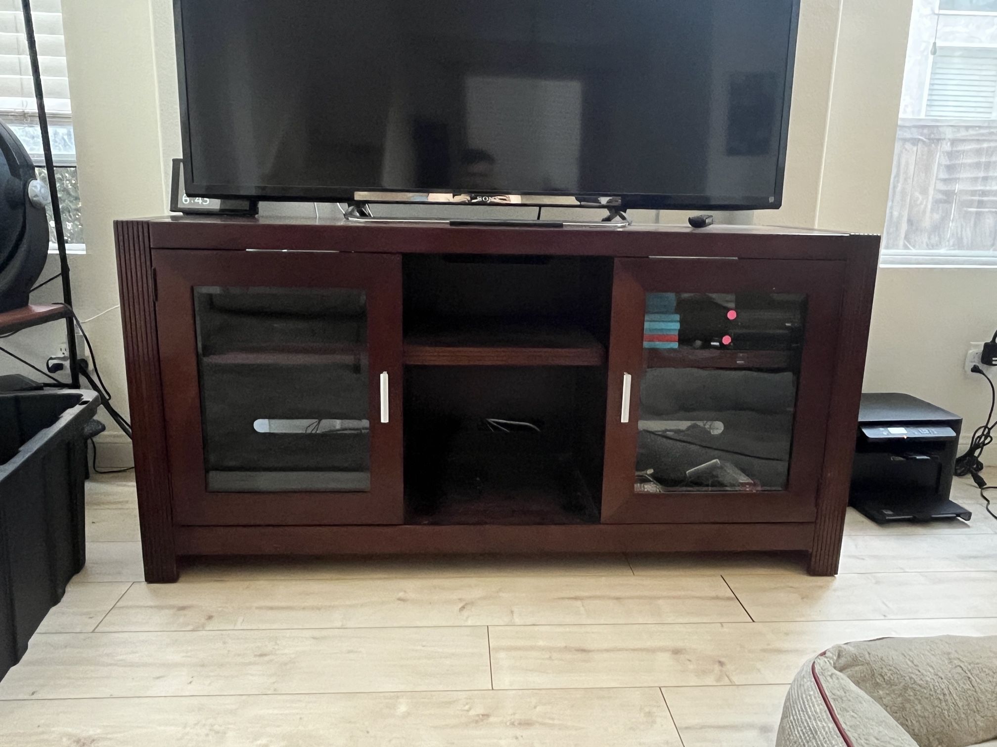 55”-65” TV Entertainment Center & Matching End Table