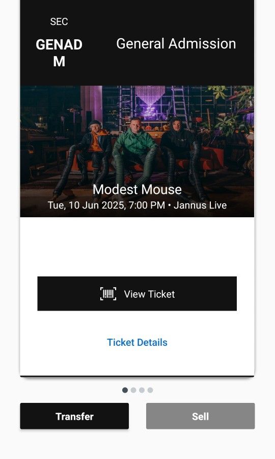 Two Tickets To Modest Mouse At Jannus Live