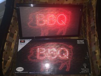 Barbecue LED wall decor