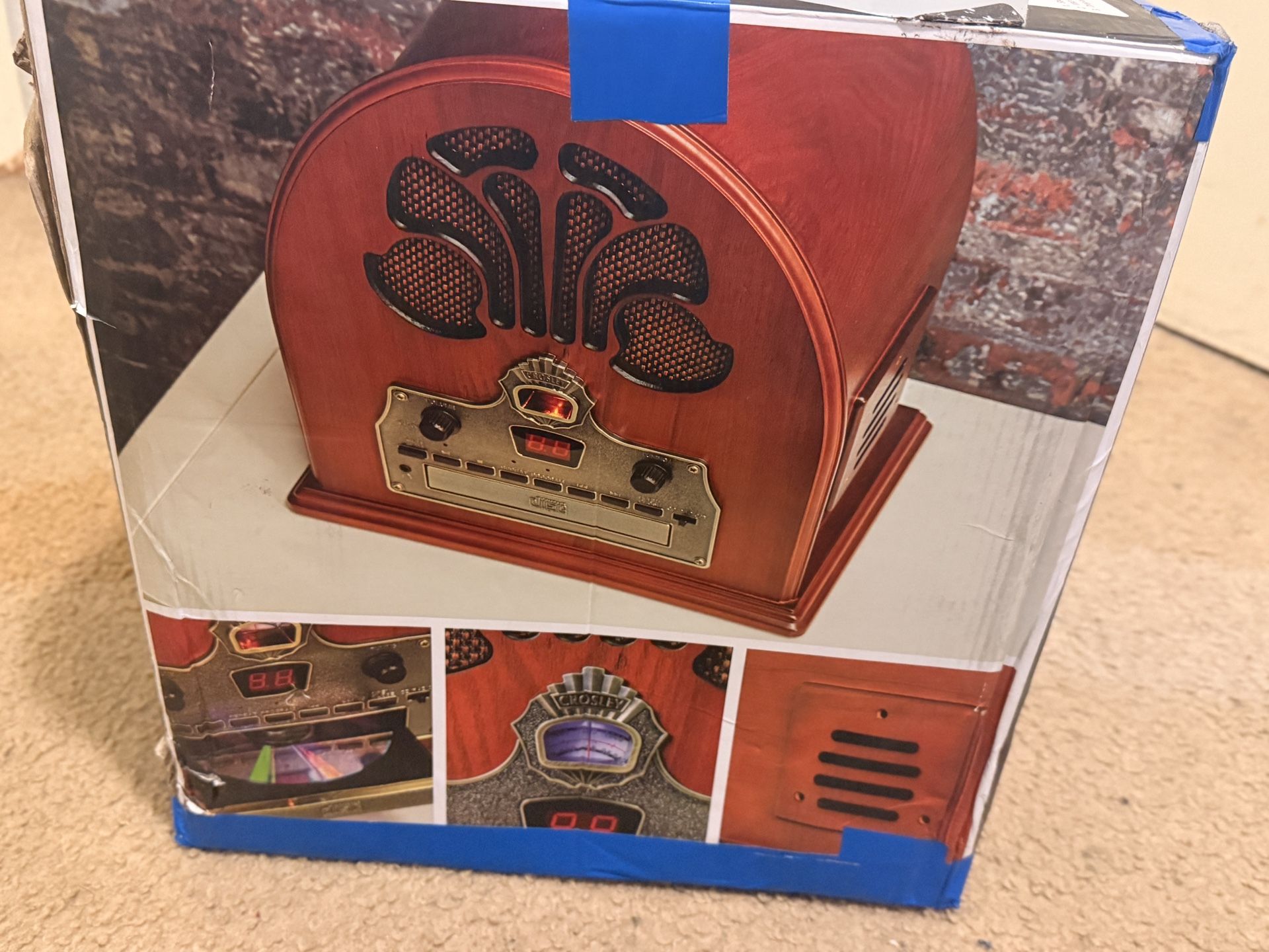 Crosley CR32CD Cathedral Retro Vintage Table Top Radio w/ CD Player