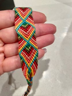 💎🌈 TRIBAL HANDMADE 4-DIAMOND FRIENDSHIP BRACELET — $44 🌈