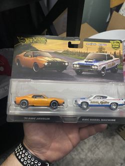 Hotwheels Real Riders 2PK "71 AME JAVELIN & AMC REBEL MACHINE