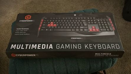 Cyberpower PC Gaming Keyboard Multimedia Gaming Wired USB 