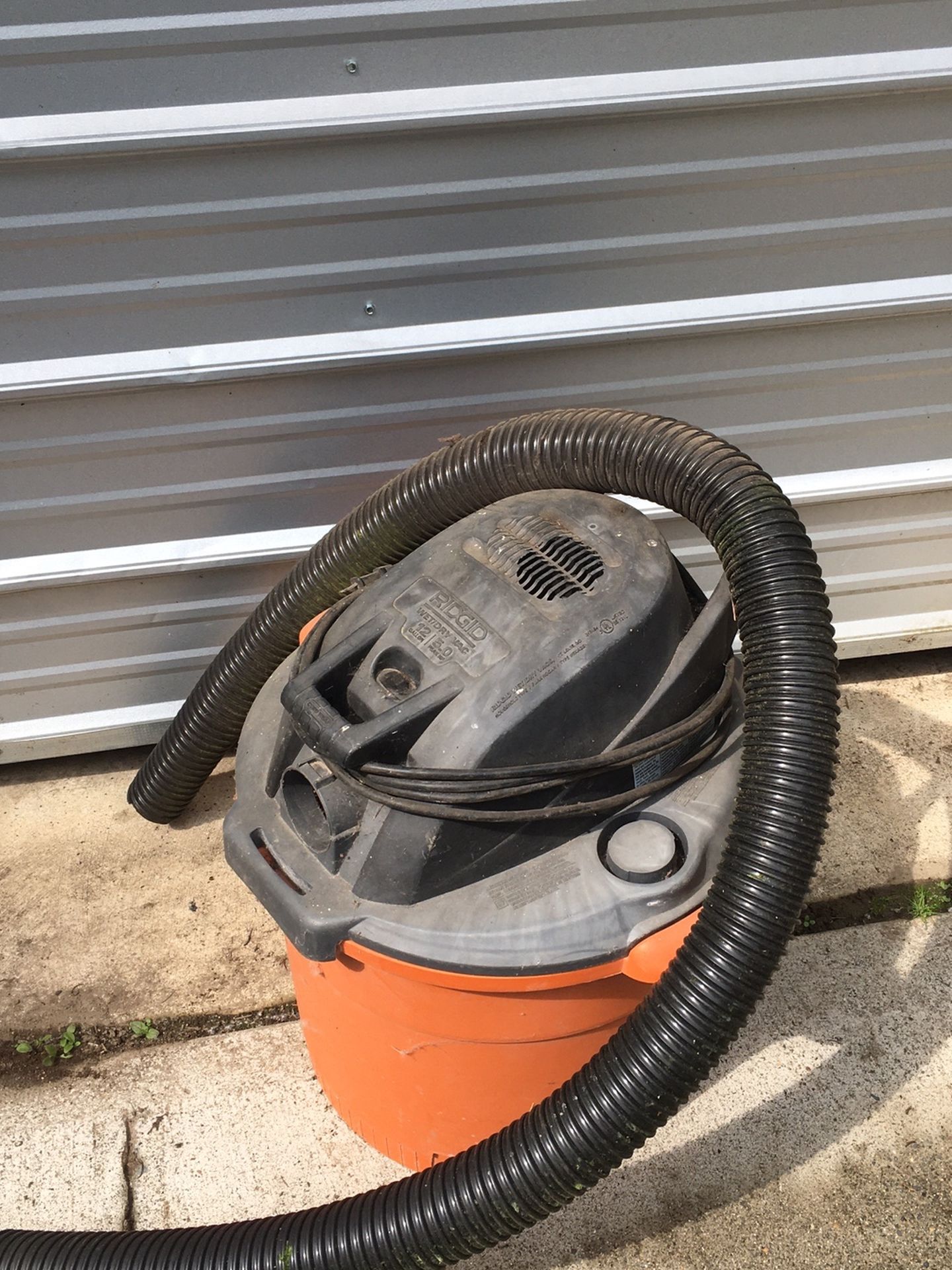 Ridgid Shop Vacuum 12gllon 5hp