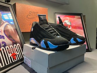 Black University Blue Jordan 14