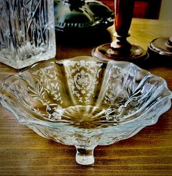 Fostoria Baroque Three Footed Bowl 