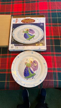 Never used 2002 Angel 12” Round Platter