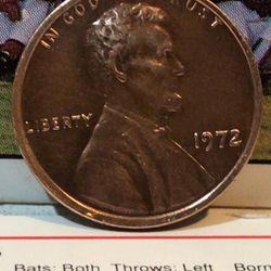 1972 Lincoln One Cent Penny Doubled 