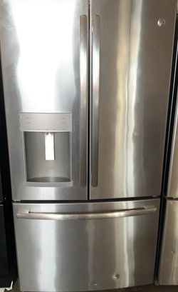 GE  3-Door Stainless Steel Fridge
