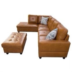 Ginger Sectional Couch Ottoman 