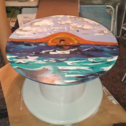 Hand Painted With Lacquer Finish