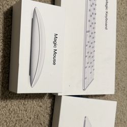 Unused Mac Magic Trackpad, Keyboard And Mouse 