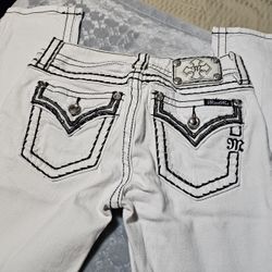 Women's White Miss ME Jeans 