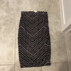 Printed Pencil Skirt - Small