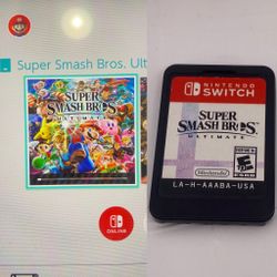 Super Smash Bros. Ultimate (Nintendo Switch, 2018) - Cartridge Only Tested OEM 