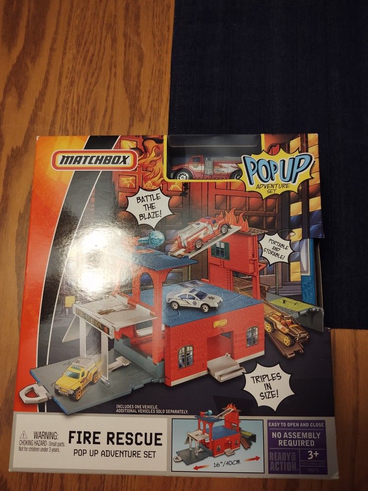 Matchbox Pop Up Fire Rescue Adventure Set - Main Image