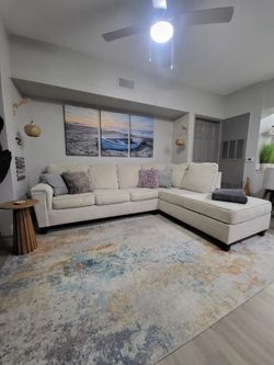 2 Piece Sectional: Chaise and Queen Sofa Bed