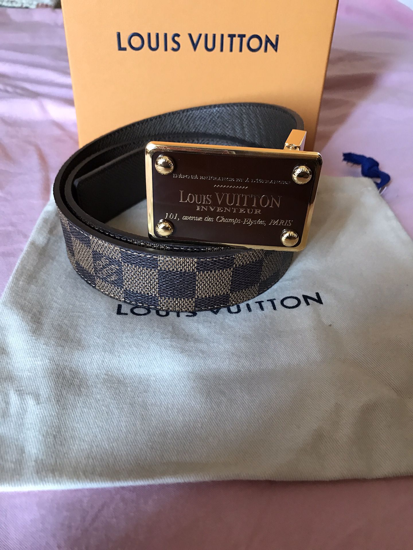 Louis Vuitton Mens Belts, Red, US95