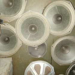 12 inch Guitar, audio speakers.