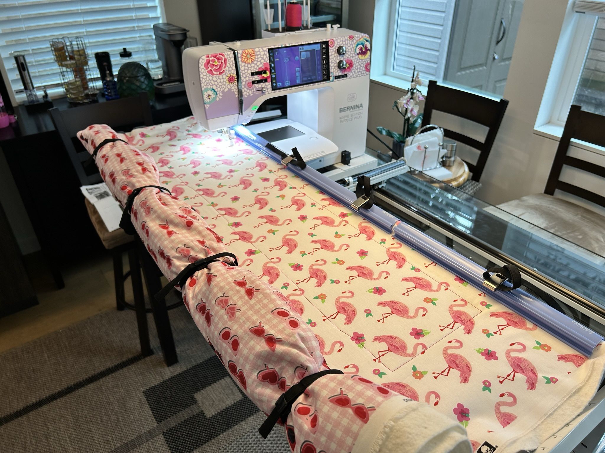 Grace Cutie Tabletop Fabric Frame with extras for quilting for Sale in
