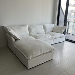White Cloud Sectional (New In Boxes)