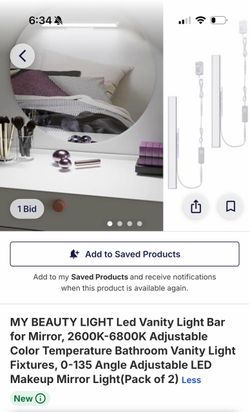 MY BEAUTY LIGHT LED Vanity Light Bar for Mirror (Pack of 2)