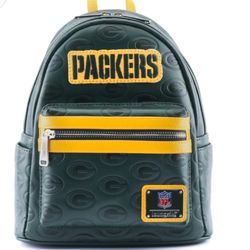 Loungefly NFL Greenbay Packers Logo Mini Backpack