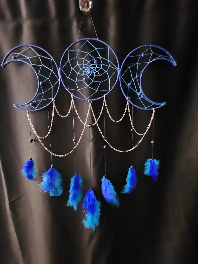 Blue Moon Phases Dreamcatcher