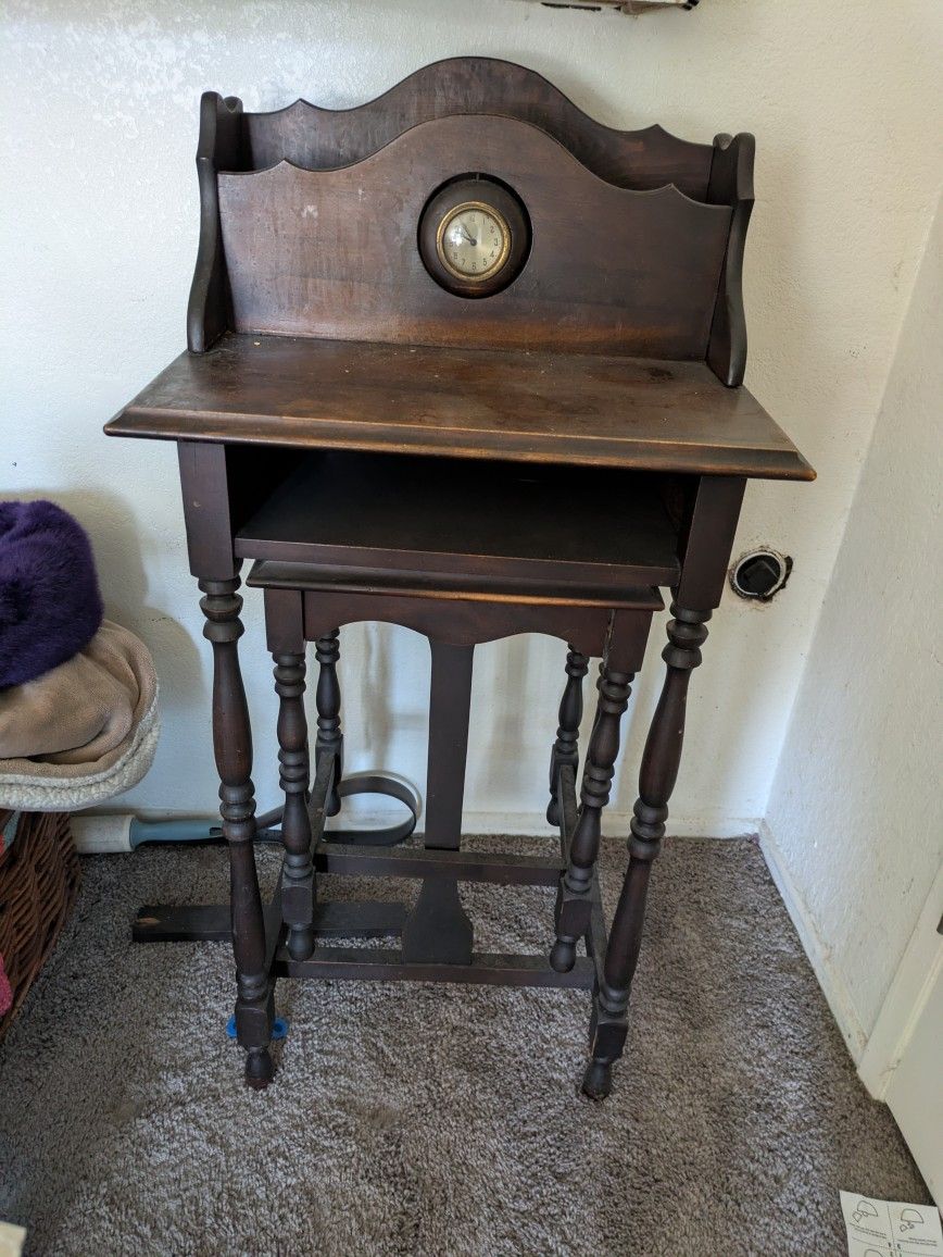 Antique Telephone Desk / Prayer Desk