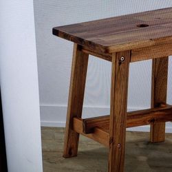18 inch tall solid wood stool